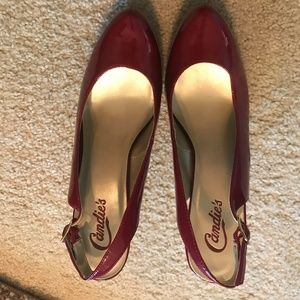 Candie's Juanita Red Patent womens shoes size 9